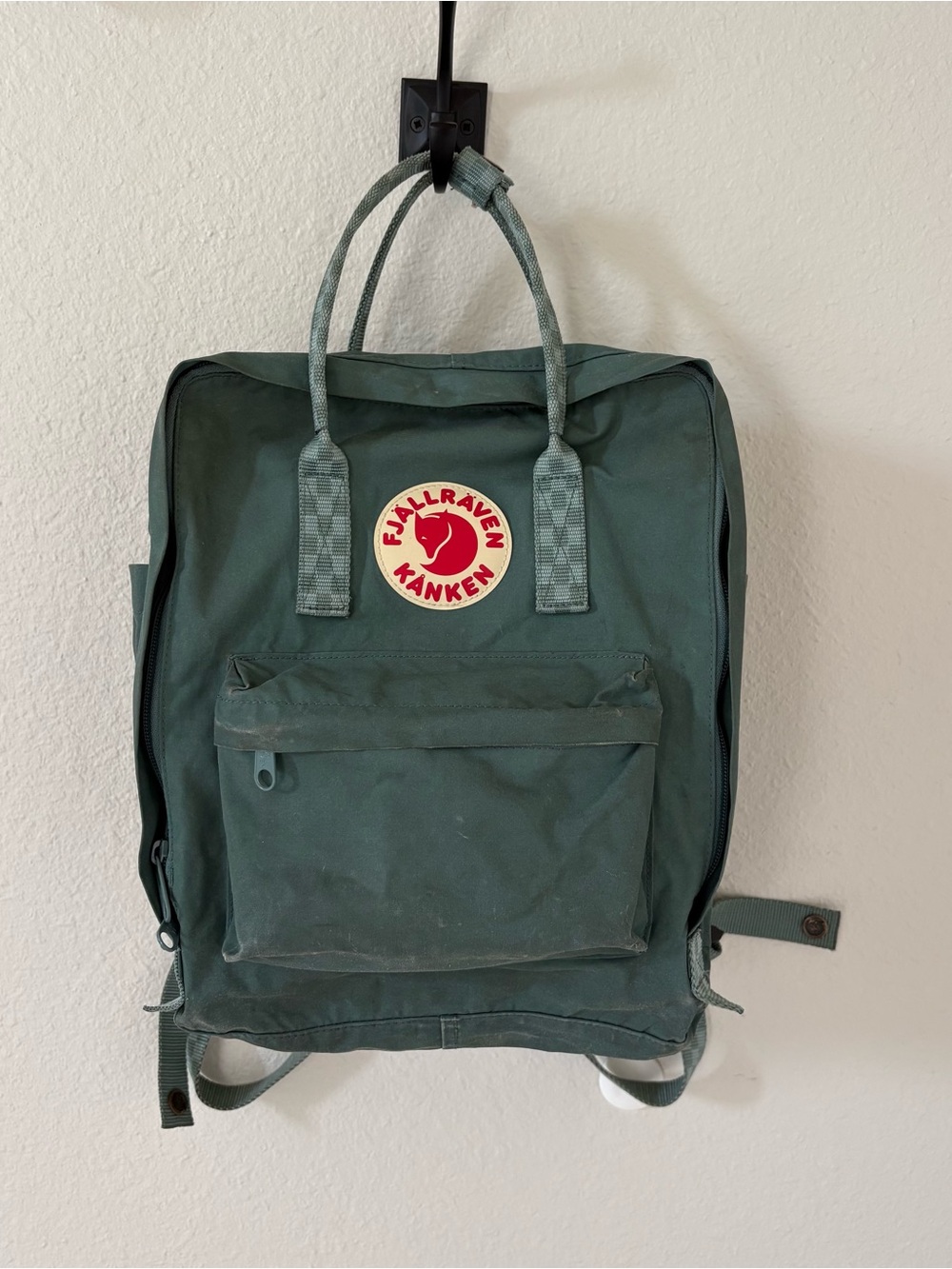 Fjallraven Kanken Everyday Outdoor Backpack, Frost Green/Chess Pattern